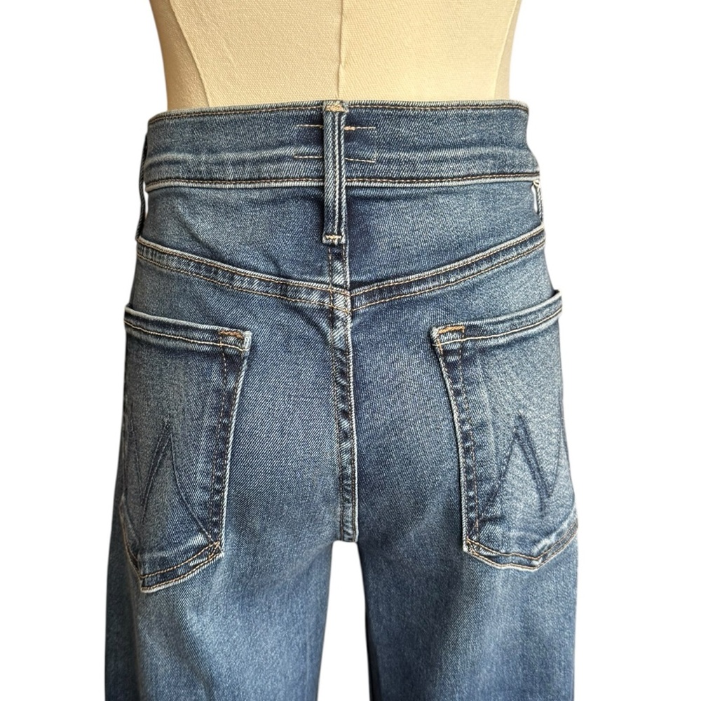 Mother The Lil’ Doozy Fray Jeans in Scorchin Hot Wash Blue Size: 30 - Picture 9 of 15